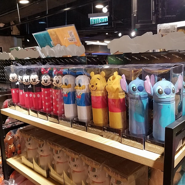 Disney Mickey Minnie Donald Pooh Stitch Head Silicon Pen Case Pet Friendly Best Value