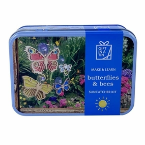 Video Console Apples To Pears Gift In A Tin Butterflies & Bees Suncatcher Kit