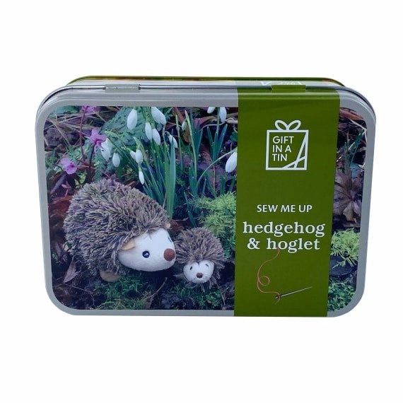 Apples To Pears Gift In A Tin Sew Me Up Hedgehog & Hoglet Theater Stage
