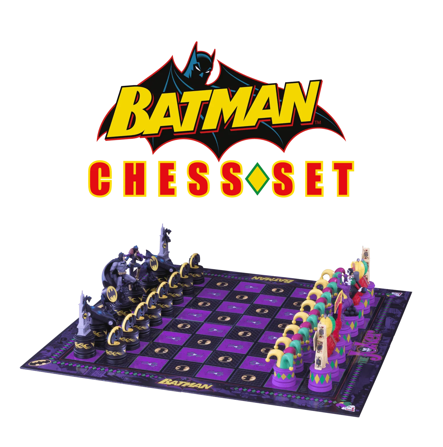 Logic Puzzle Batman PVC Chess Set ?C DC Comics Chess Game