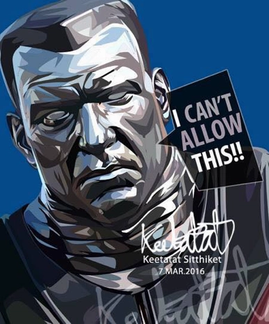 Pop Art Wall Decoration Drawing (Colossus) Mythical Beast Premium Replica