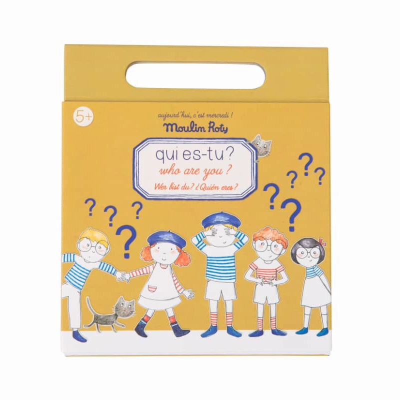 Box with 10 ??Guess Who??? Magnetic Board Games - Recreational Toy - Moulin Roty Multi Pack Modernist Sculpture