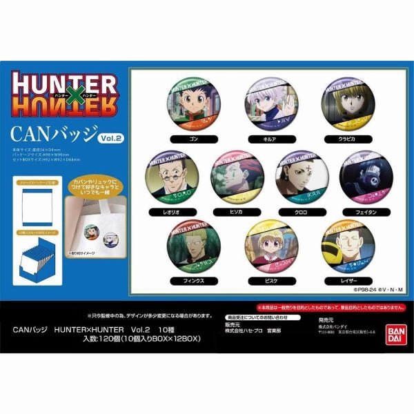 Can Badge Hunter x Hunter Vol.2 (Set of 10) (2024 Sep resale ver.) ?C?? ???? Bandai Collectible Drop Display Limited Pack Release