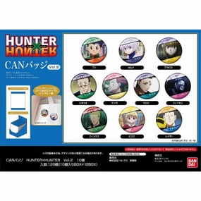 Can Badge Hunter x Hunter Vol.2 (Set of 10) (2024 Sep resale ver.) ?C?? ???? Bandai Collectible Drop Display Limited Pack Release