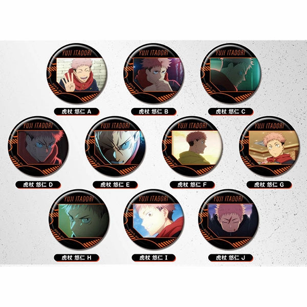 CAN Badge Jujutsu Kaisen Itadori Yuuji (set of 10) ???g?? ???? ???????? Exclusive Pack Series Mystery Find Series