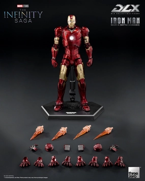 Marvel Studios: The Infinity Saga DLX Iron Man Mark 3 (Battle Damaged) Action Figure Podcast Studio Bird Model