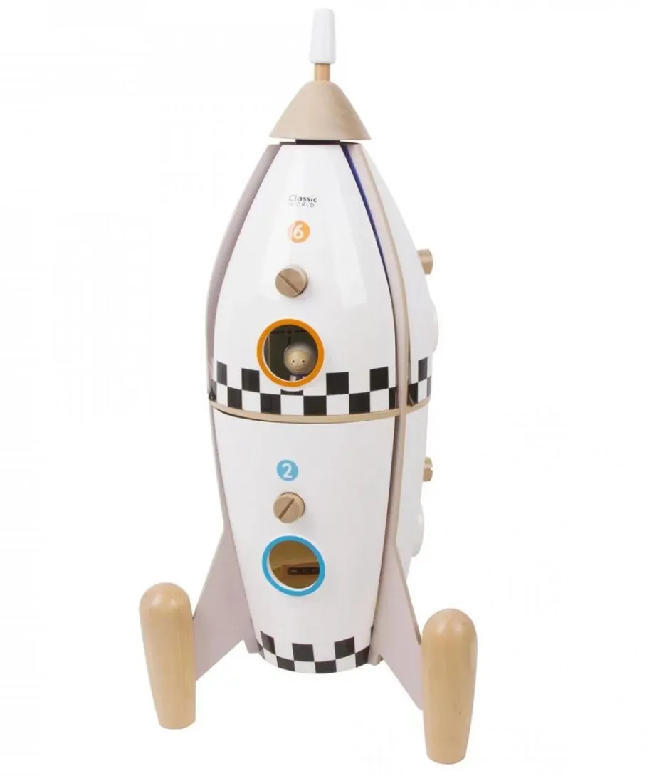 Classic World Large Wooden Rocket (Direct Shipping UK Only) Fantasy World