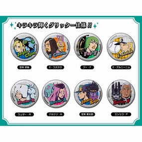 Glitter CAN Badge JoJo's Bizarre Adventure Vol.2 - Stone Ocean (set of 8) ?????U ?? Hidden Pack Discovery
