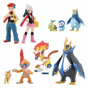 Limited Find Release POKEMON SCALE WORLD SINNOH REGION SET W/O GUM (set of 6)