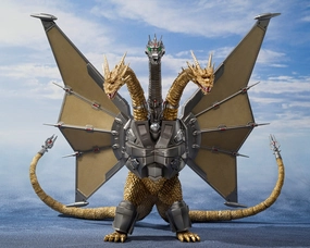 S.H.MonsterArts Mecha Ghidorah Shinjuku Decisive Battle Special Set Mother's Day Military Vehicle