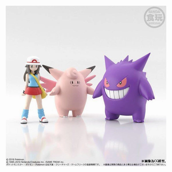 Random Series Opening Hidden Pack Discovery Pokemon Scale World Kanto (Leaf & Clefable & Gengar) Set