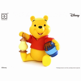 Herocross Disney HVS#026 12" Vinyl Winnie the Pooh with Lantern ?S?? Fade Resistant Figurine Worker