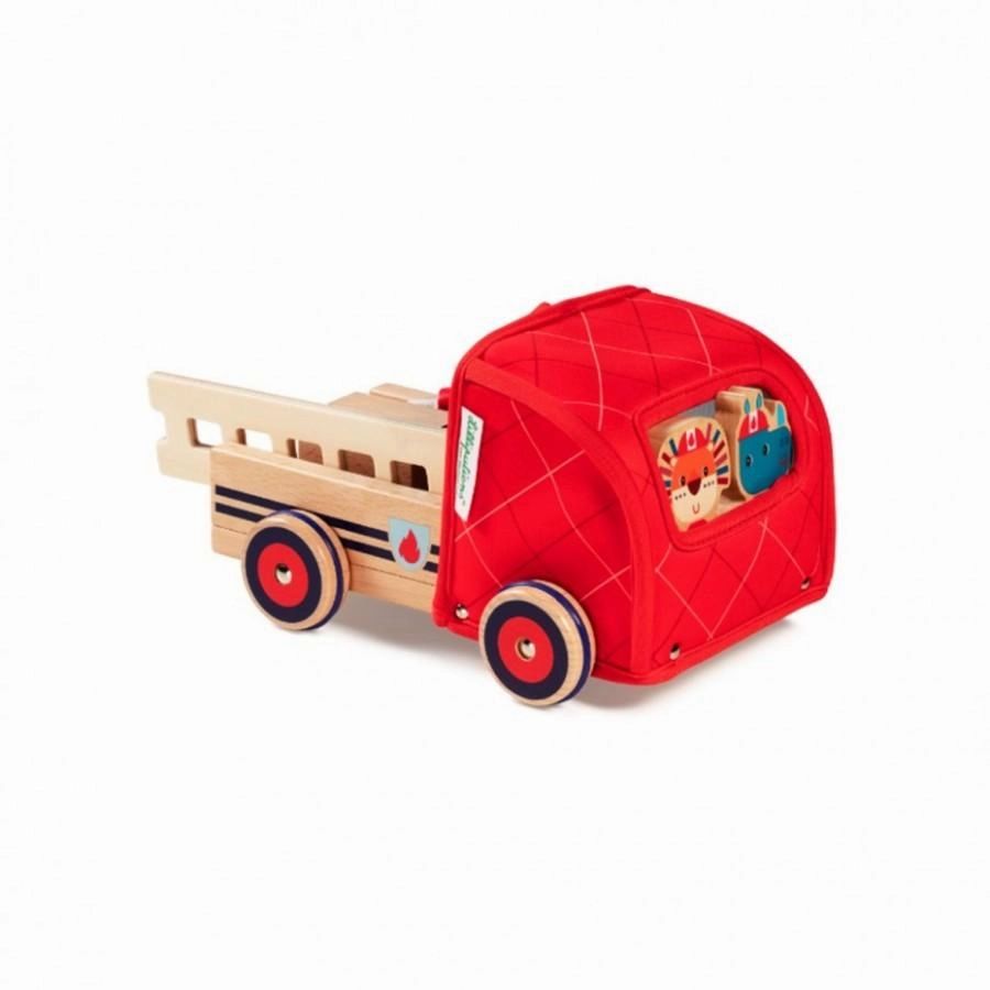 Lilliputiens Marius Fire Engine and figures Color Recognition Animal Kingdom