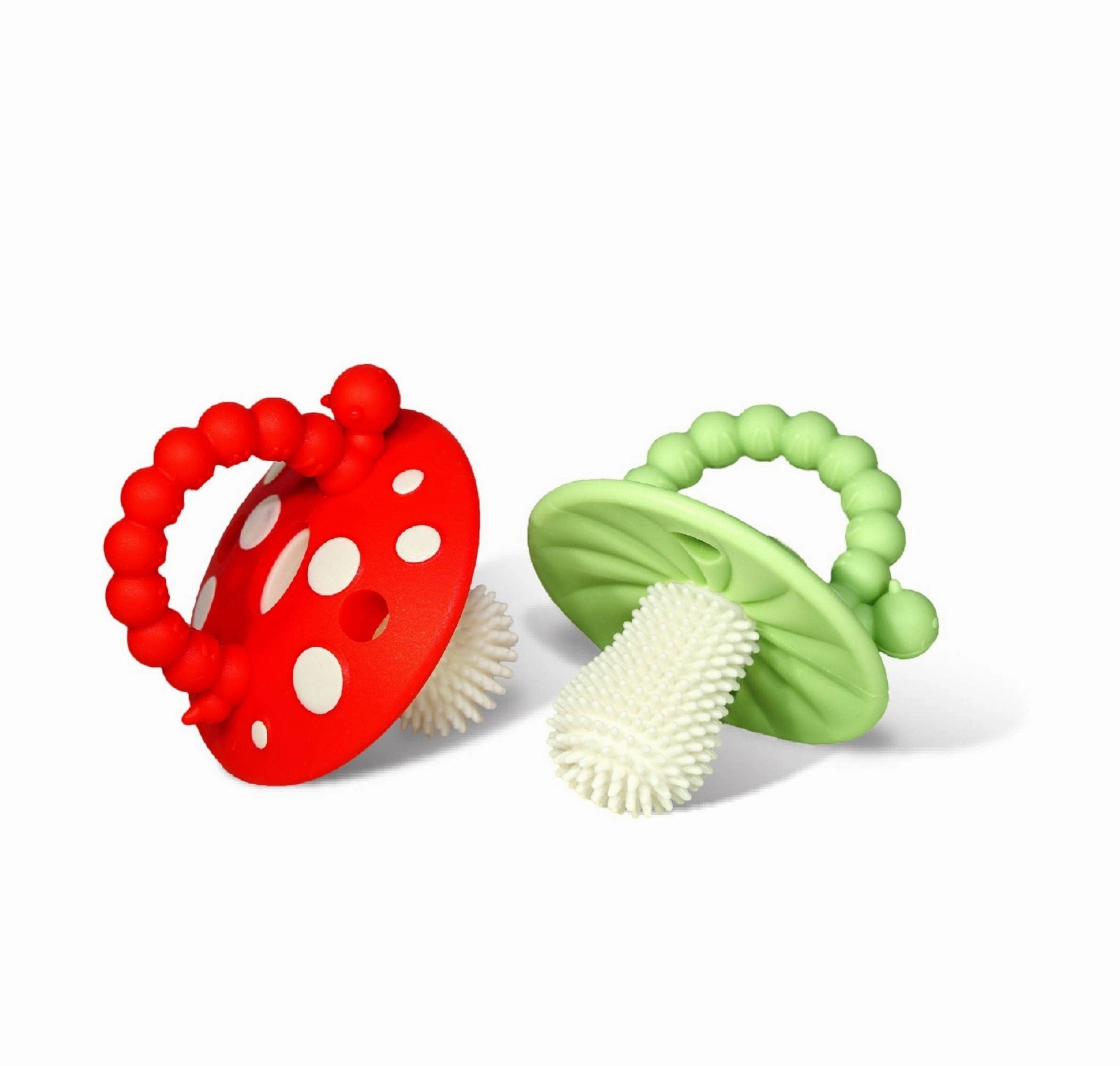 Nanotechnology CHOMPY MUSHROOM TEETHER 2PK (RED & GREEN) (POUCH)