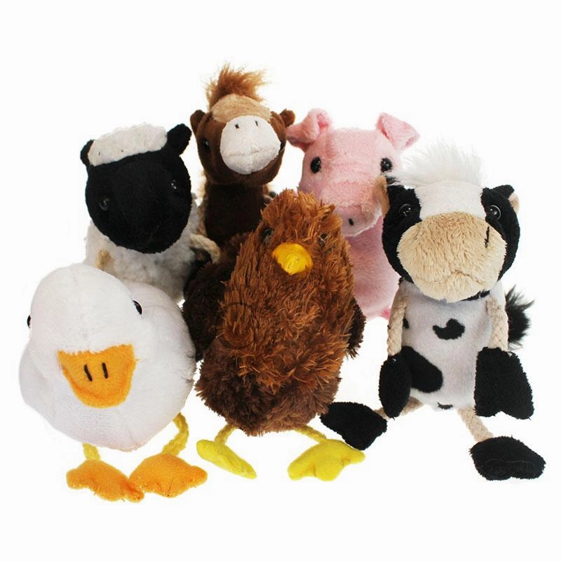 AI Assistant The Puppet Company Farm Animals Set of 6 - Finger Puppets