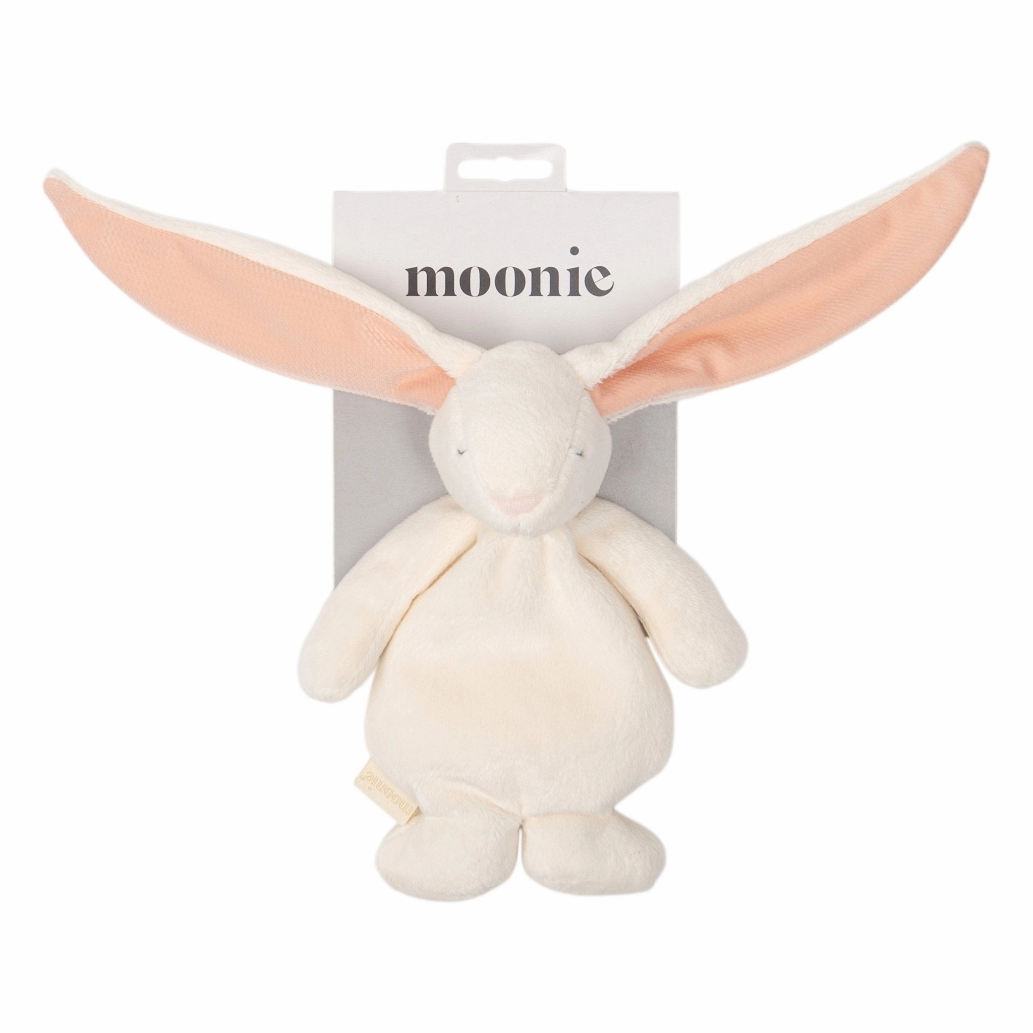 Access Grant Moonie Sensory Comforter Powder Cream ?C Cream Bunny with Pink Ears