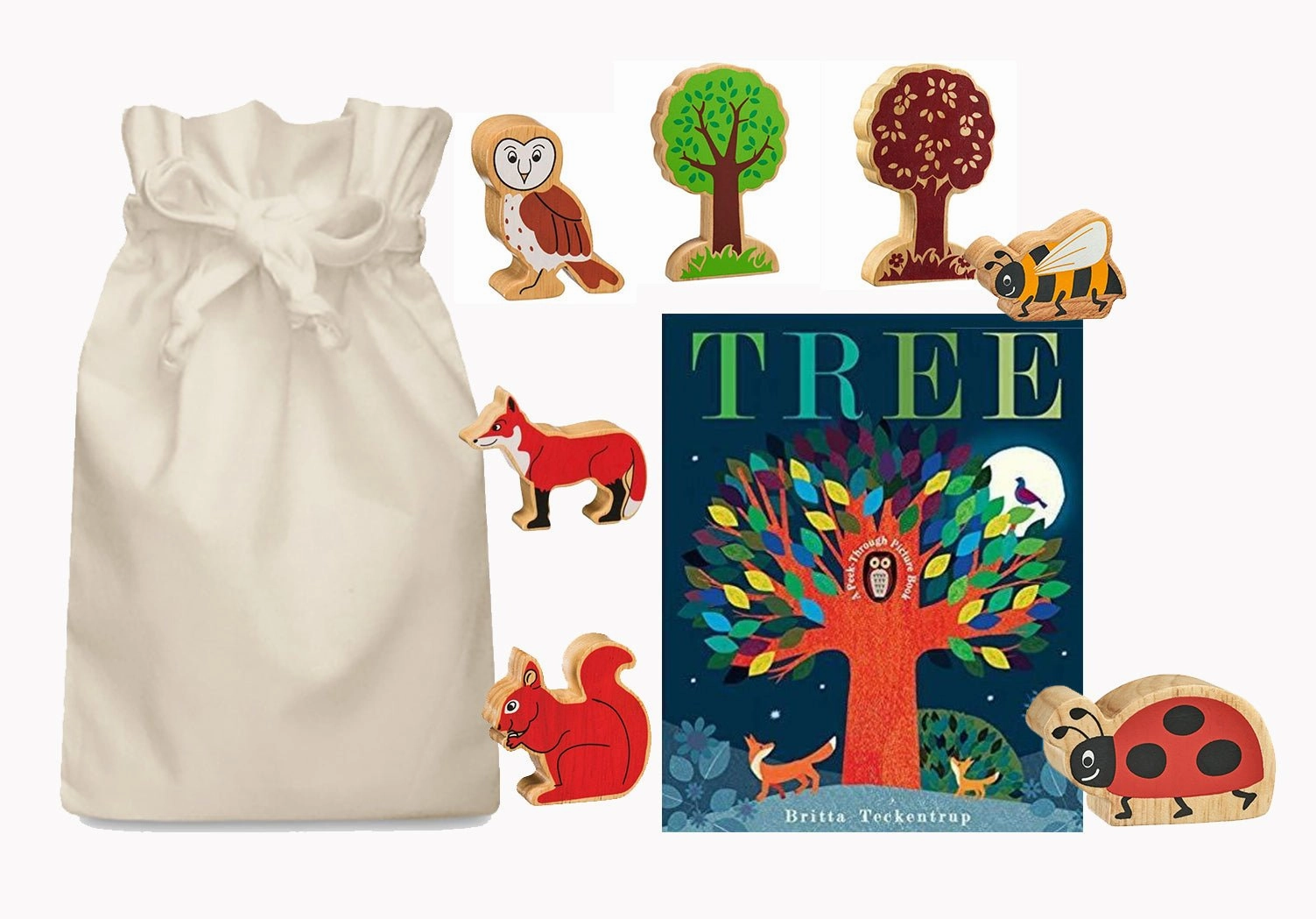 Tree and Woodland Animals Story Sack with Lanka Kade Trees and Animals Calculator Game