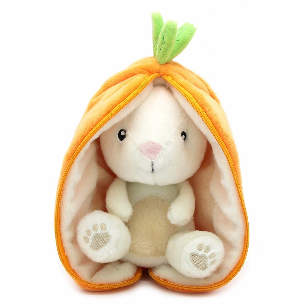 Flipetz Gadget the Bunny/Carrot  2-in-1 Soft Plush Collectable Character Level Regulation Comply