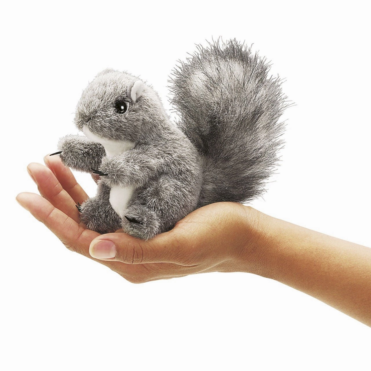 Snowboard Toy Folkmanis Mini Grey Squirrel Finger Puppet