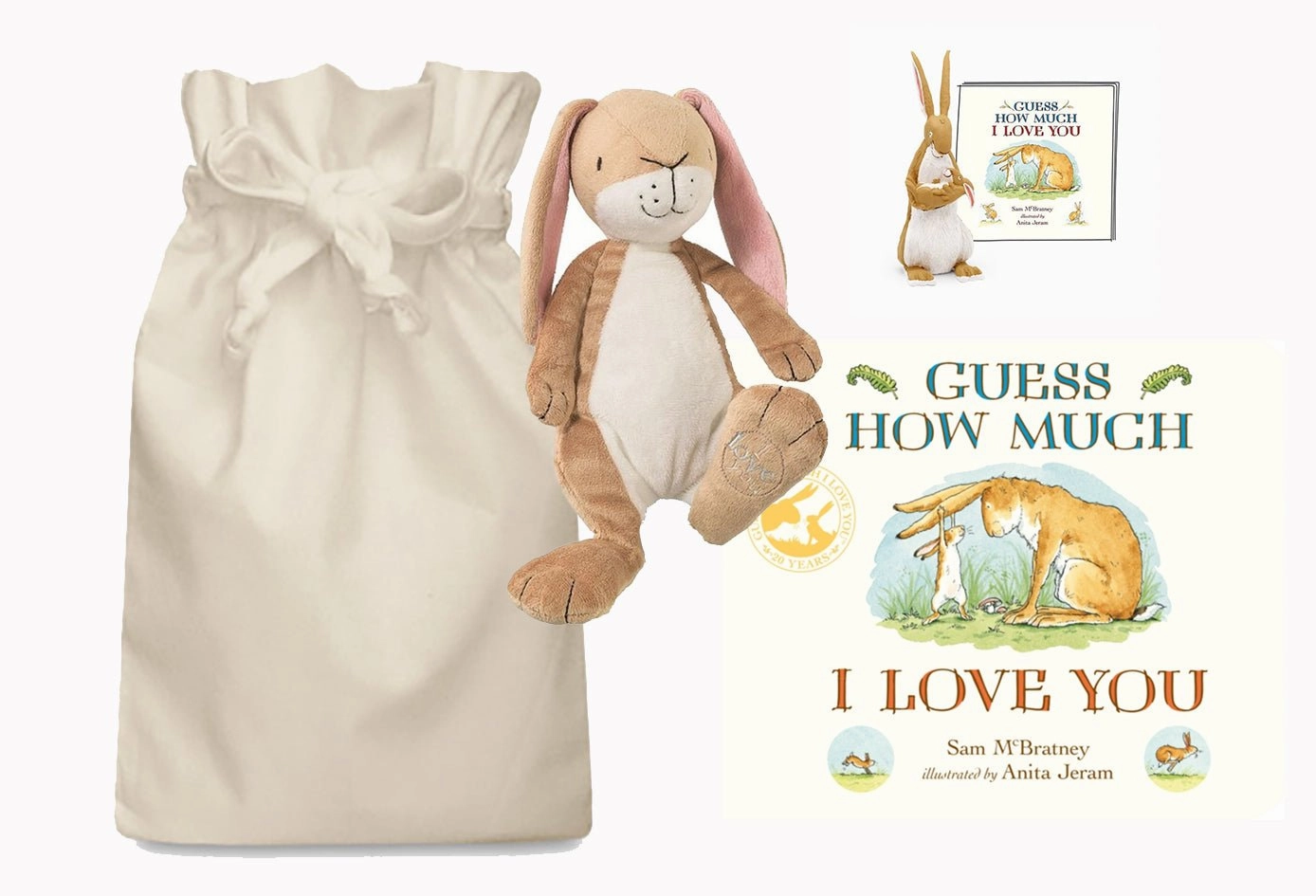 Backyard Game Guess How Much I Love You, Tonie, Bunny Soft Toy & Book Story Sack