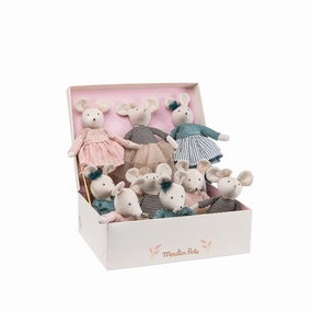 Fantasy Quest Display box w/ 9 asstd Small Mice - The Little school of dance - Doll - Moulin Roty