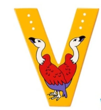 Storytelling Art Lanka Kade Wooden Animal Letter V