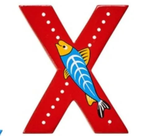 Lanka Kade Wooden Animal Letter X Courage Inspire Dinosaur World