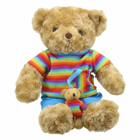 Wilberry Rainbow Bear with Baby Bear Knight Quest
