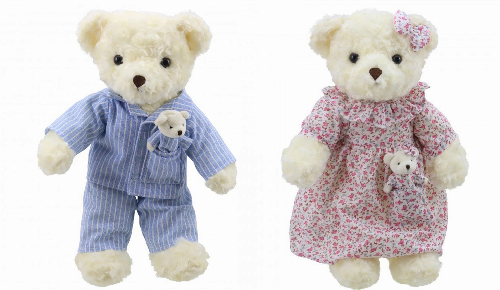 Wilberry Bedtime Mommy and Daddy Bear with Baby Bears Difference Cause Harmony Creation