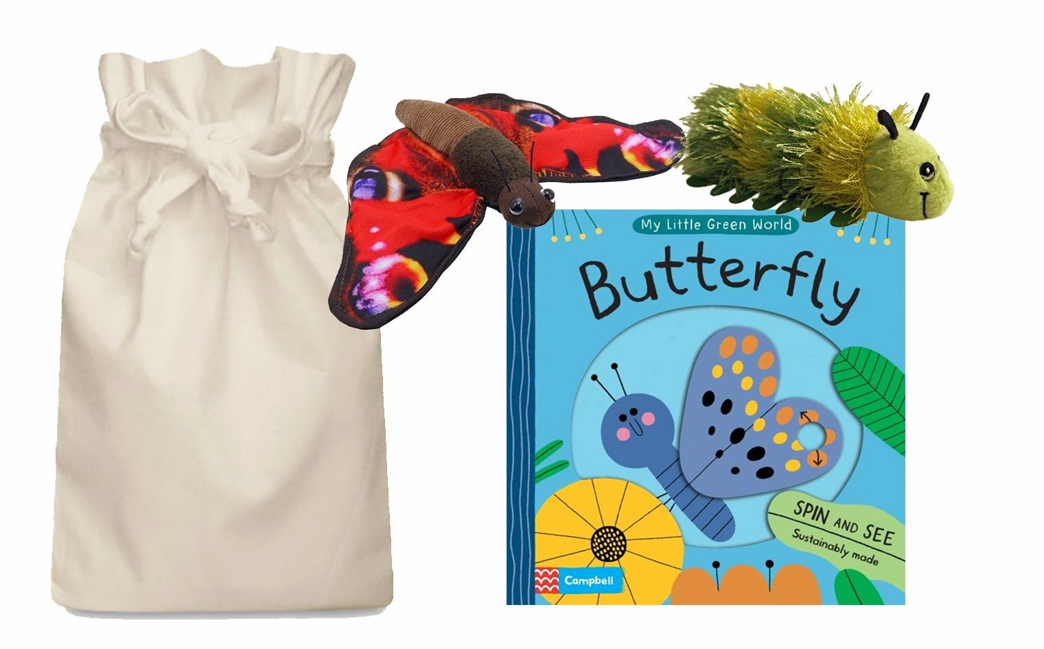 Butterfly Story Sack with Puppet Company Finger Puppets Signal Transmission