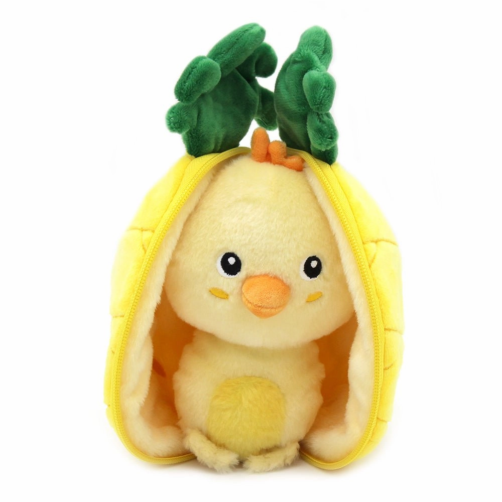 Flipetz Nugget the Chick/Pineapple 2-in-1 Soft Plush Collectable Festival Theme Safety Guarantee
