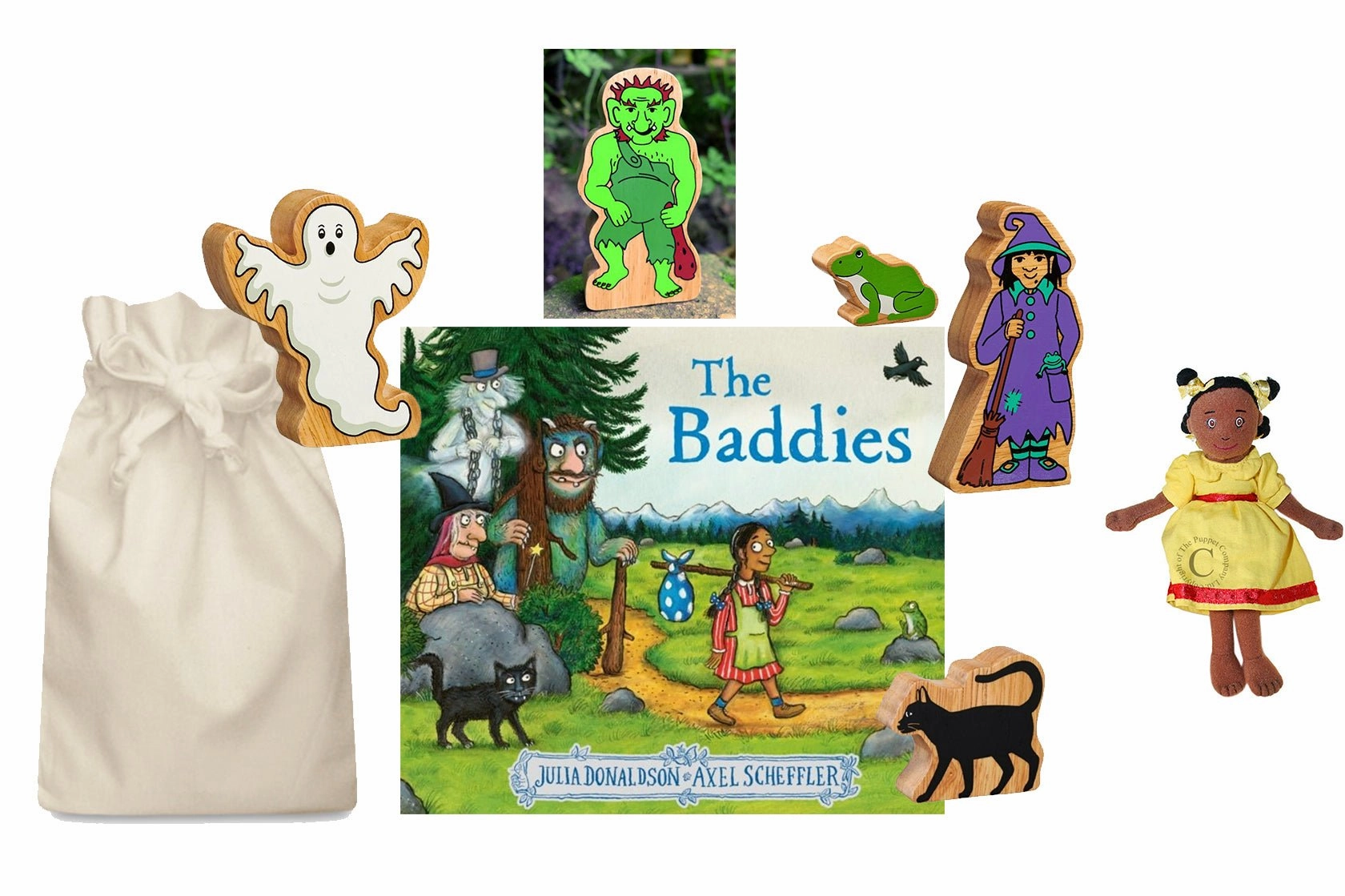 Lunar Cycle Martial Art The Baddies Story Sack with Halloween Characters