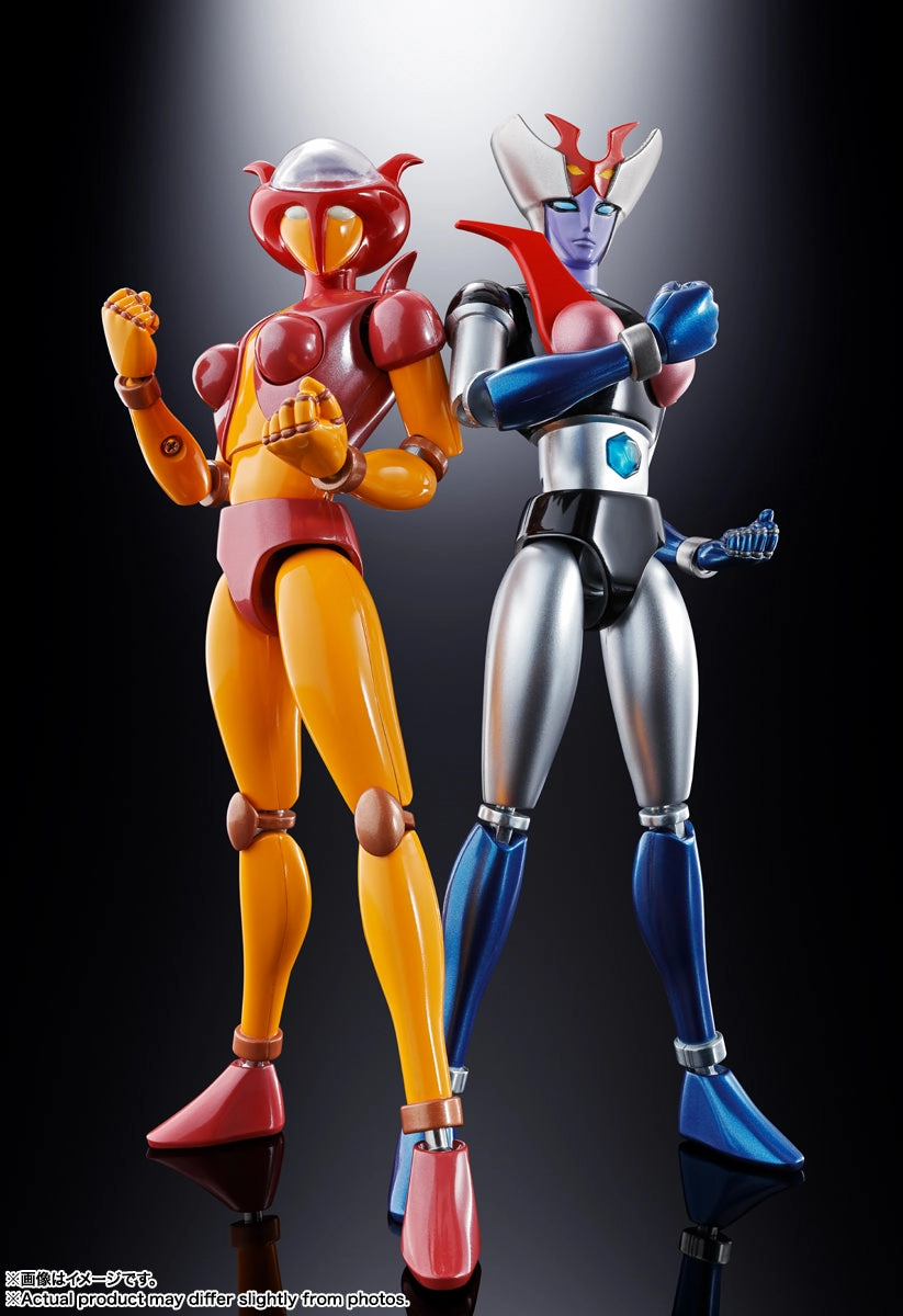Soul of Chogokin GX-08R Aphrodai A vs GX-09R Minerva X Animation Series