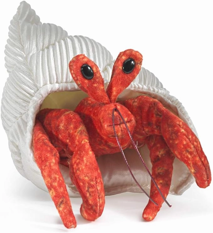 Folkmanis Mini Hermit Crab Finger Puppet Size Comparison Plot Twist
