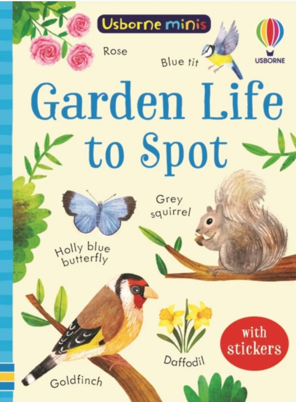 Garden Life to Spot Paperback Book with Stickers Texture Mapping