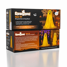 GlowGhoul DIY Ghost Lamp Kit For Halloween Decor (4ft Tall) Playful Dramatic Certificate Obtain