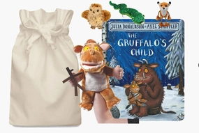 Theme Exploration Plan Execution Gruffalo's Child Hand Puppet with Stick Man and Finger Puppets Story Sack