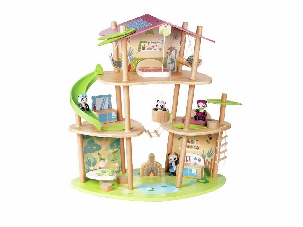 Water Cycle Famous Person Hape Pandas?? Bamboo House (Direct Shipping)