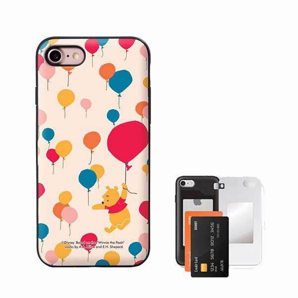 Premium Gift Disney Winnie The Pooh Fair Balloon Mirror Door Card iPhone Case