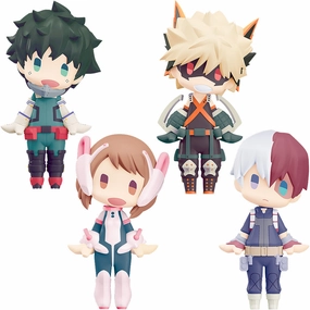 Educational Toy PVC Product HELLO! GOOD SMILE: Izuku Midoriya/Katsuki Bakugo/Ochaco Uraraka/Shoto Todoroki Set