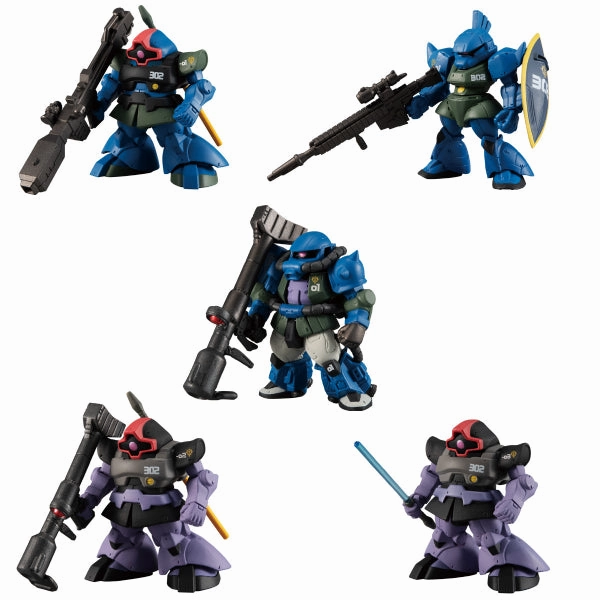 Mystery Toy Unboxing Mystery Pack Series FW GUNDAM CONVERGE:CORE NIGHTMARE OF SOLOMON 302ND PATROL SQUAD SET W/O GUM (Set of 5)