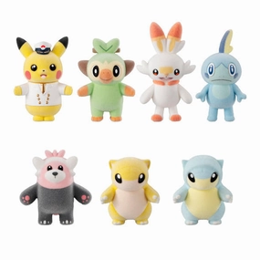 POKEMON FLUFFY DOLL 5 (Set of 7) Exclusive Collectible Item Collectible Set Series