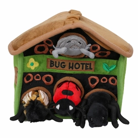 Wind Up Hide-Away Puppets ?C Bug Hotel Soft Toy & Puppets Set