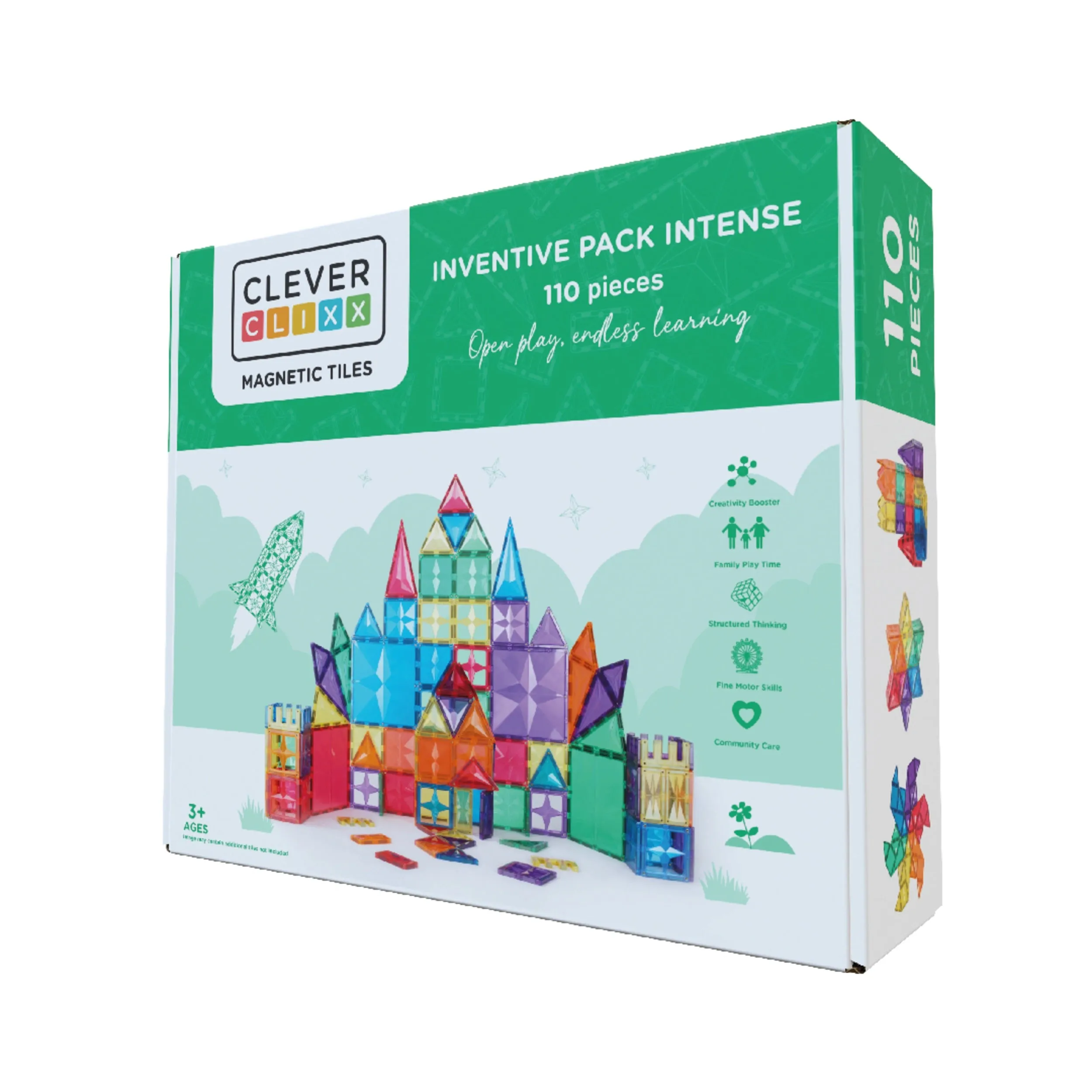 Colorful pieces CleverClixx Inventive Pack Intense 110 pieces (Direct Shipping UK Only)