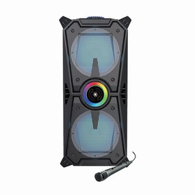Imaginative Math SoundLogicXT: Power House Party Rocker Karaoke BT Speaker Set Party Favorites Meteor shower