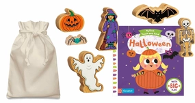 Halloween Story Sack with Lanka Kade Wooden Characters Team Game Future Bright
