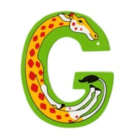 Lanka Kade Wooden Animal Letter G Capability Extend