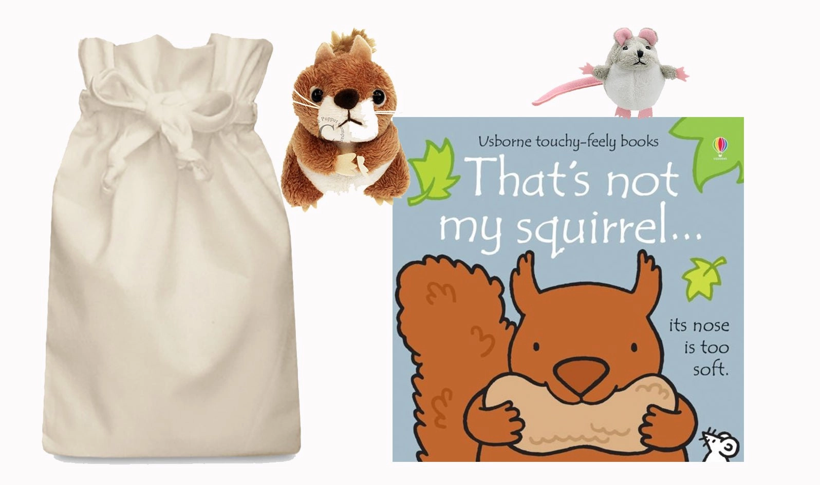That's not my Squirrel Story Sack with Puppet Company Finger Puppets Animal Rescue Job Role Play