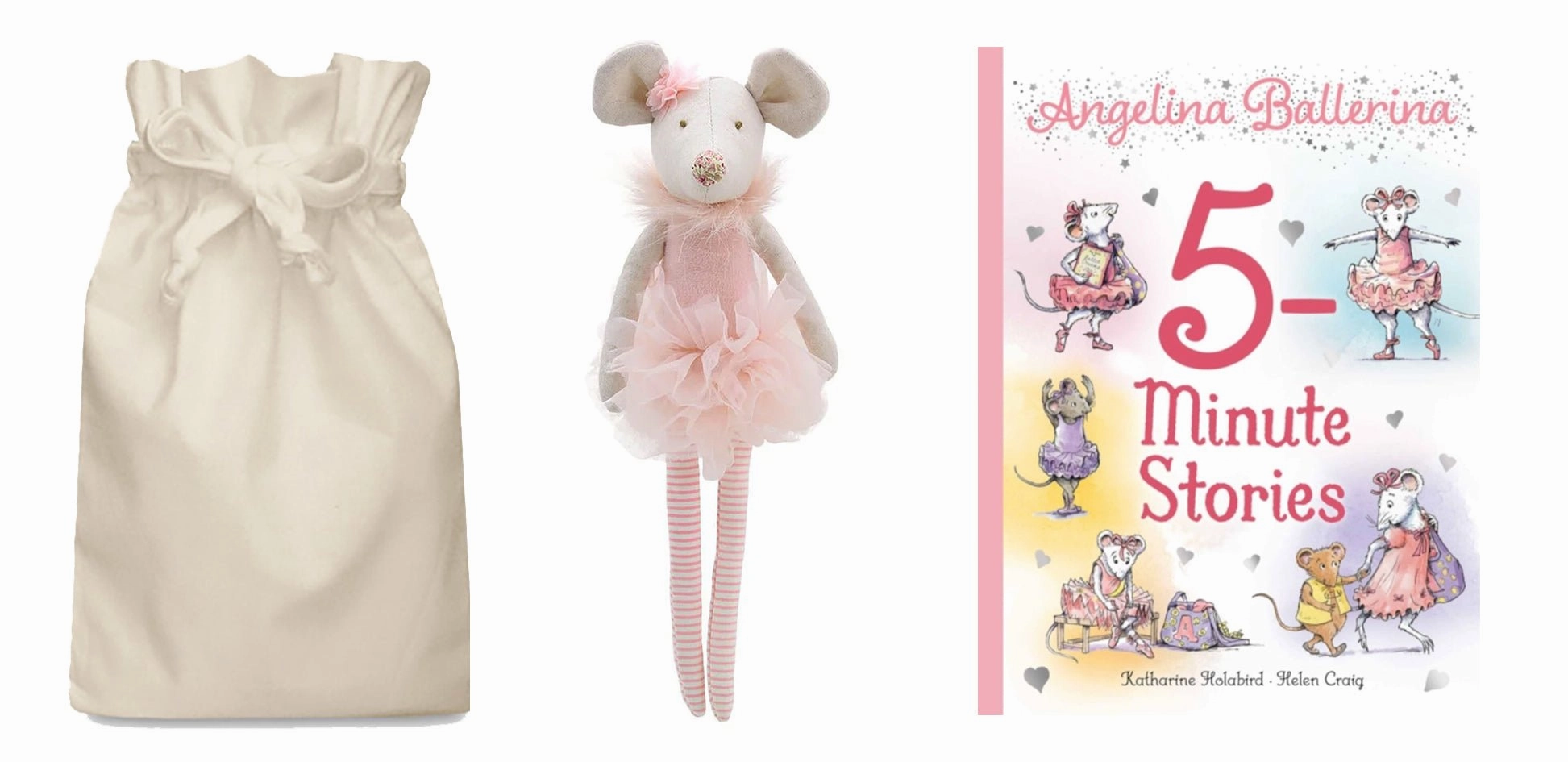 Angelina Ballerina Story Sack with Wilberry Ballerina Mouse Interactive Games