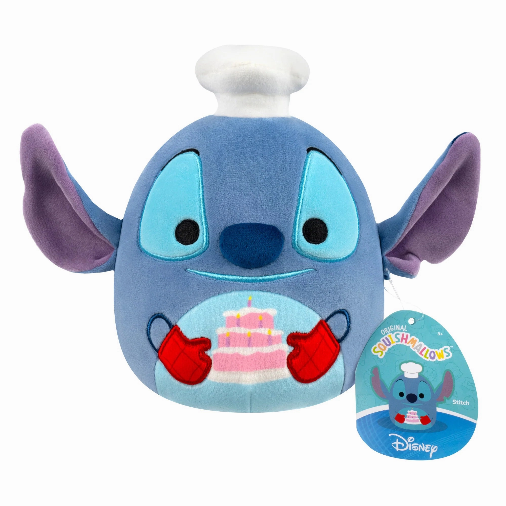 Super Vehicle Squishmallows 20cm - Disney Stitch Chef Holding Cake